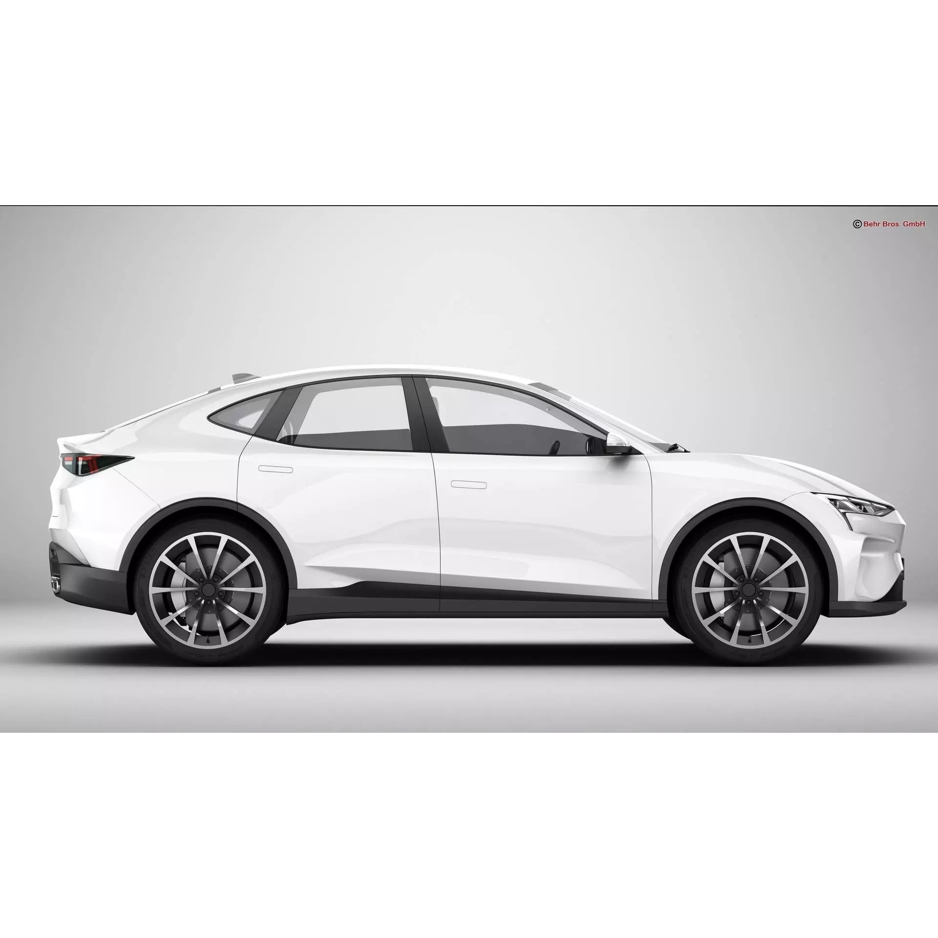 Generic Modern Upper Class SUV Coupe - Game-Ready 3D Model - View 7