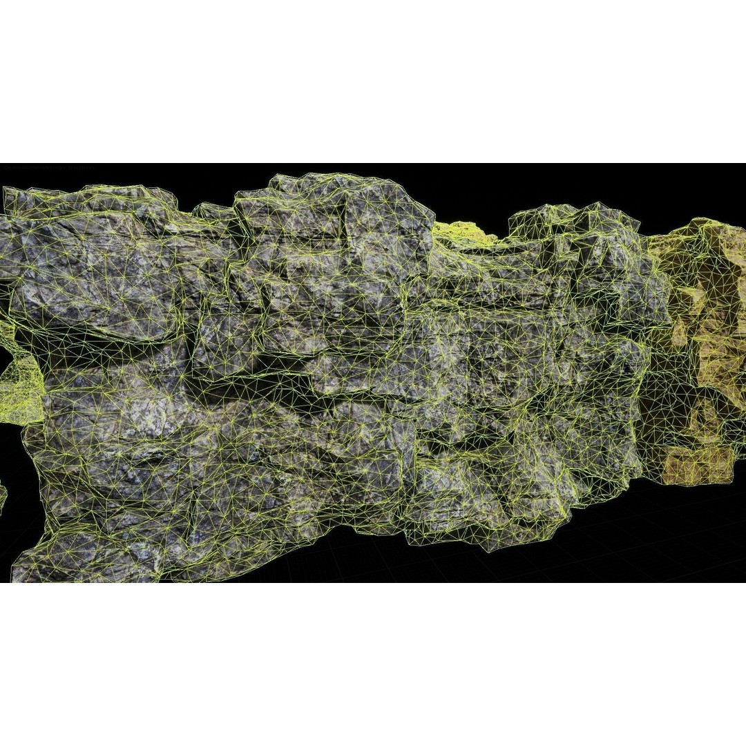 Rock Cliffs 3D Model – Low Poly Landscape Asset Pack, FBX - View 23