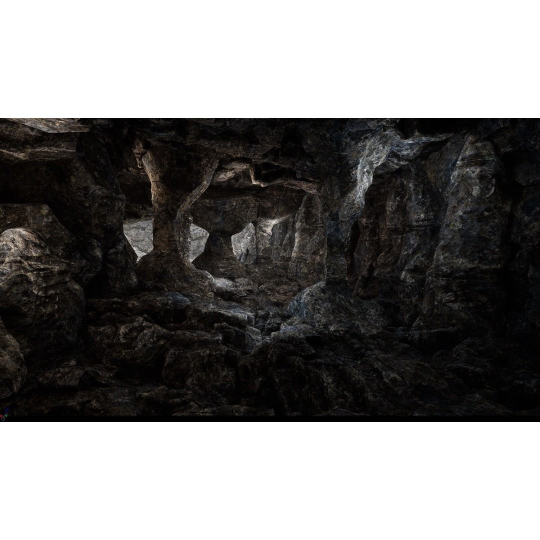 Rock Cliffs 3D Model – Low Poly Landscape Asset Pack, FBX - View 8