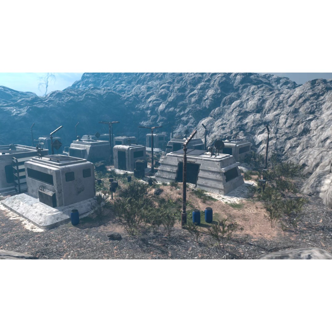 Abandoned Future Settlement 3D Model – High-Quality Environment, PBR Textures - View 14
