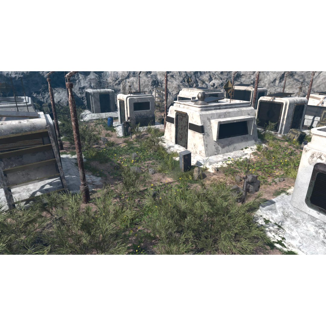 Abandoned Future Settlement 3D Model – High-Quality Environment, PBR Textures - View 15