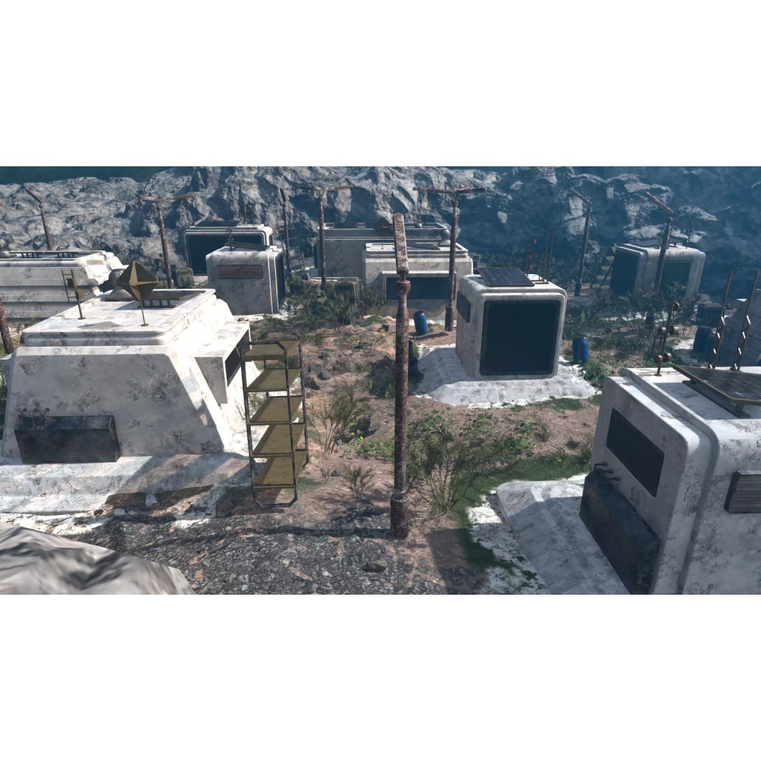Abandoned Future Settlement 3D Model – High-Quality Environment, PBR Textures - View 17