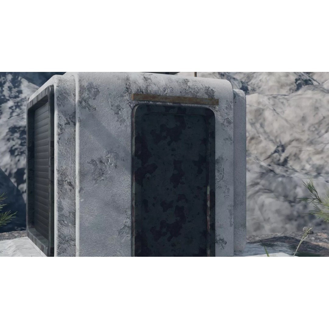 Abandoned Future Settlement 3D Model – High-Quality Environment, PBR Textures - View 32