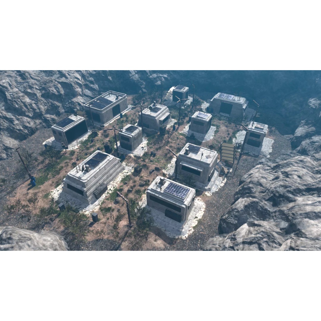 Abandoned Future Settlement 3D Model – High-Quality Environment, PBR Textures - View 4