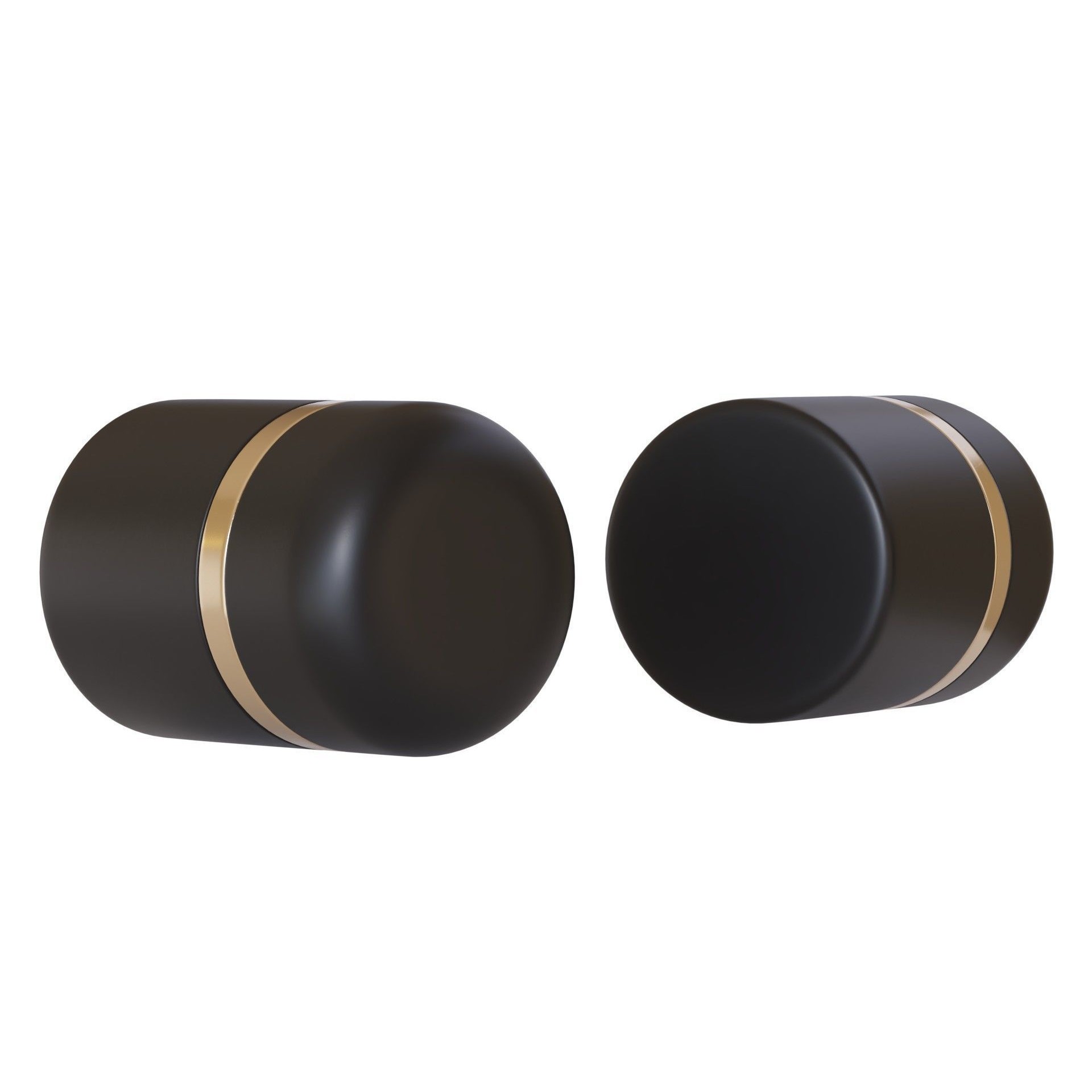 Black Cosmetic Jar 02 - PBR Game-Ready 3D Model - View 5