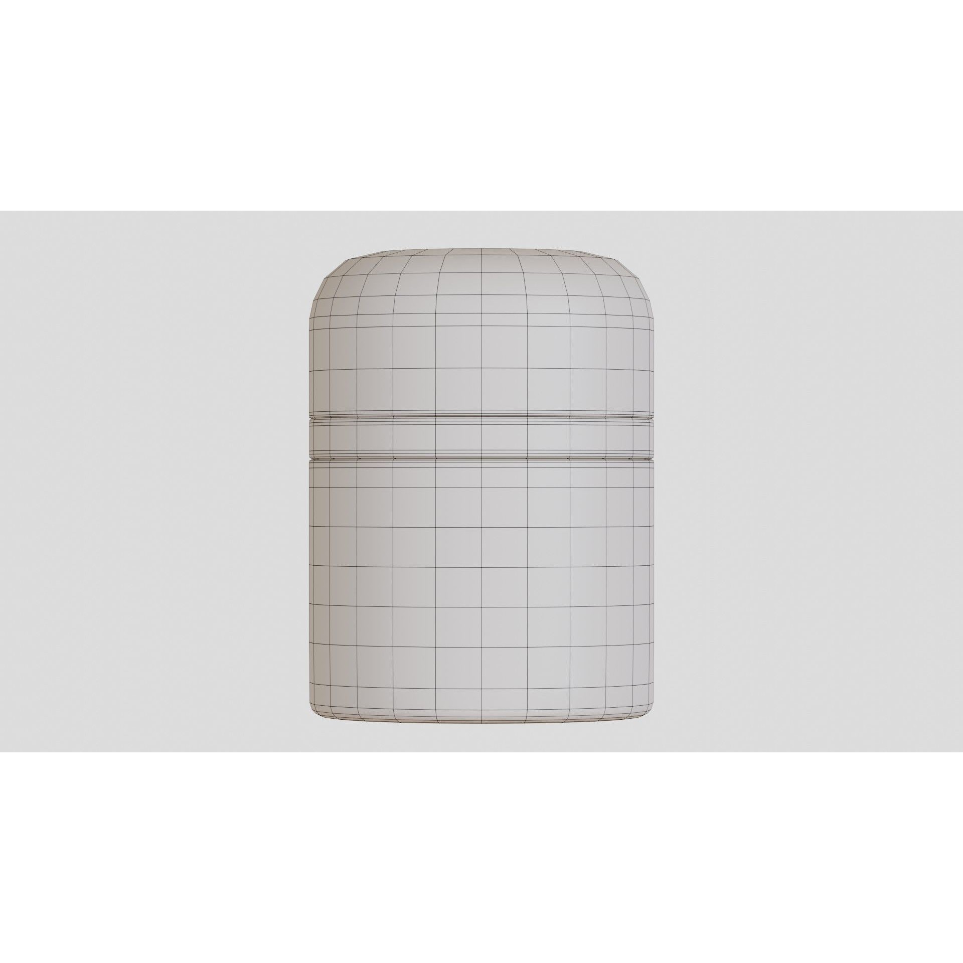 Black Cosmetic Jar 02 - PBR Game-Ready 3D Model - View 6