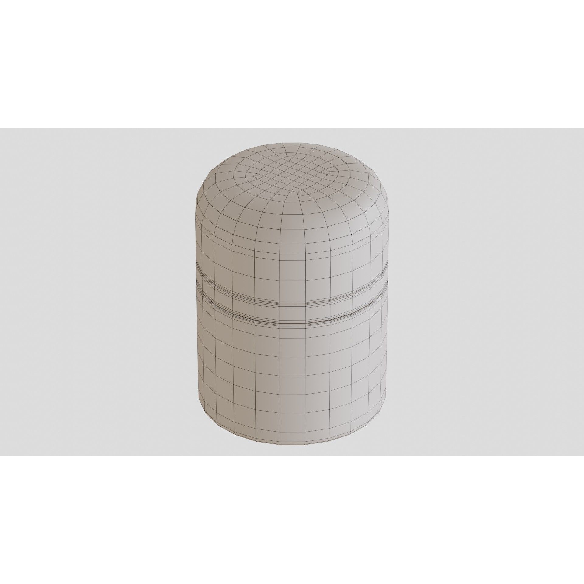 Black Cosmetic Jar 02 - PBR Game-Ready 3D Model - View 7