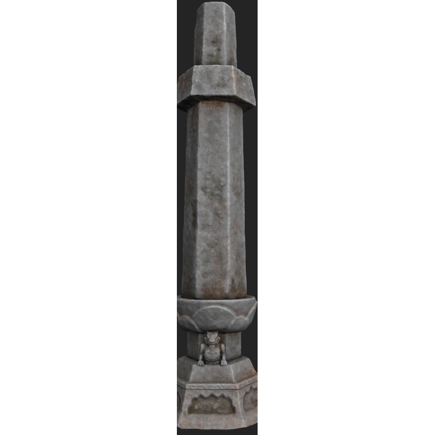 Fantasy Temple 3D Model – Mystical Outdoor Asset Pack, PBR Textures - View 10