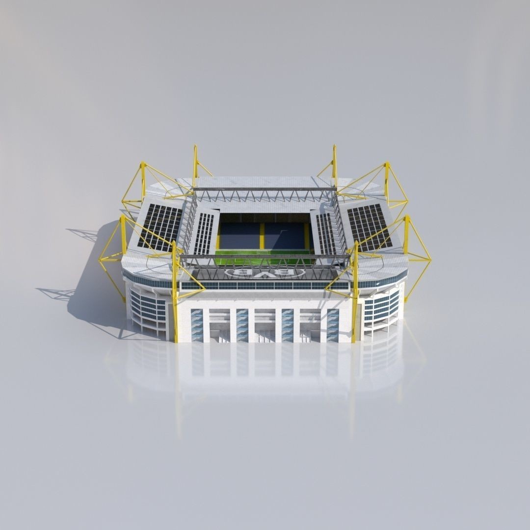 Signal Iduna Park 3D Model – Low Poly Stadium for AR Visualizations