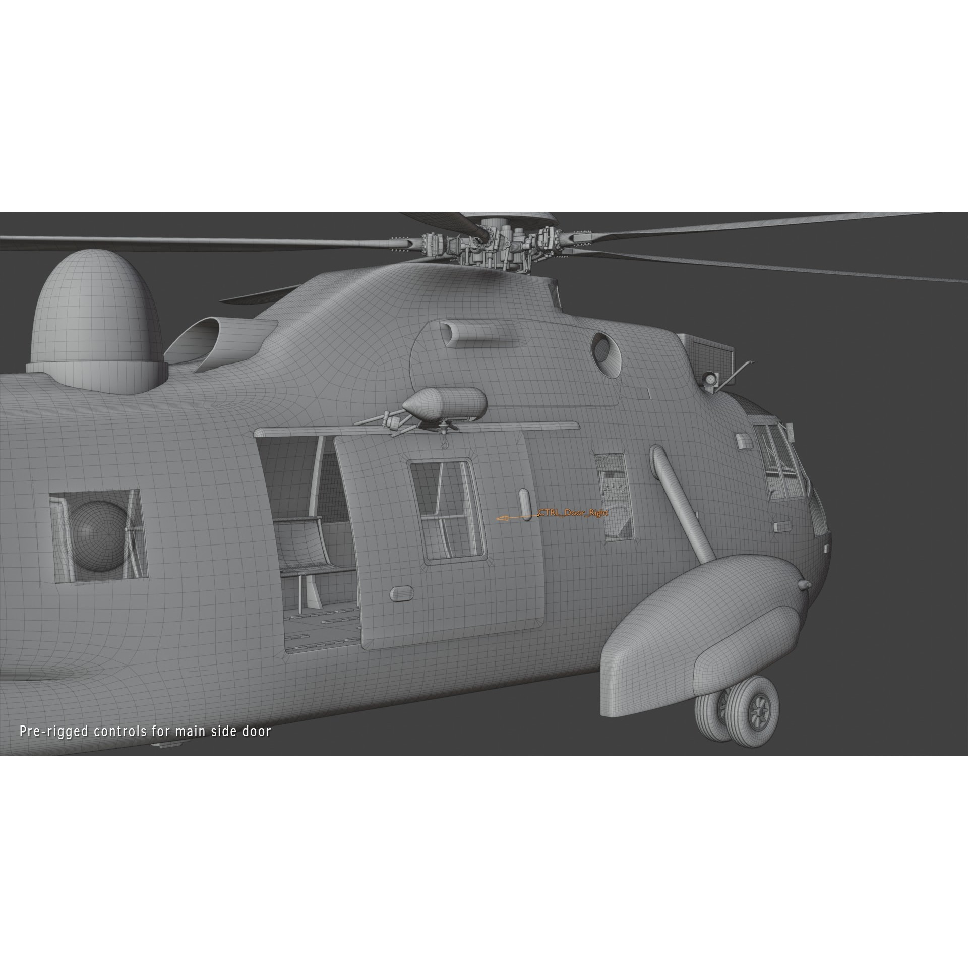 Westland Sea King HAR3 - Rigged Game-Ready 3D Model - View 10