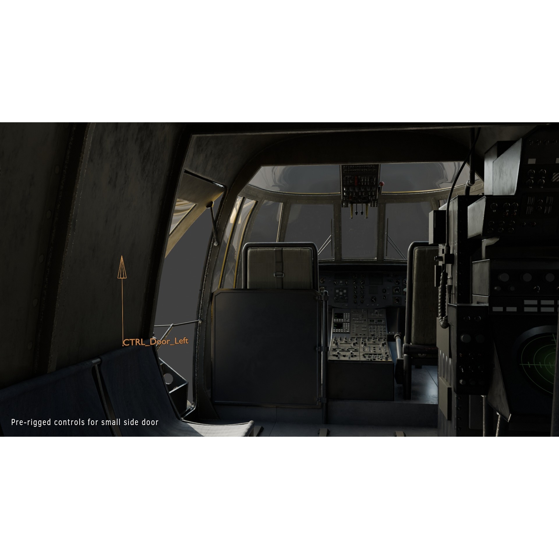 Westland Sea King HAR3 - Rigged Game-Ready 3D Model - View 13