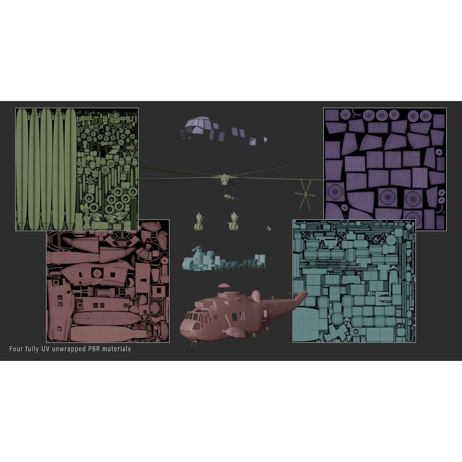 Westland Sea King HAR3 - Rigged Game-Ready 3D Model - View 25