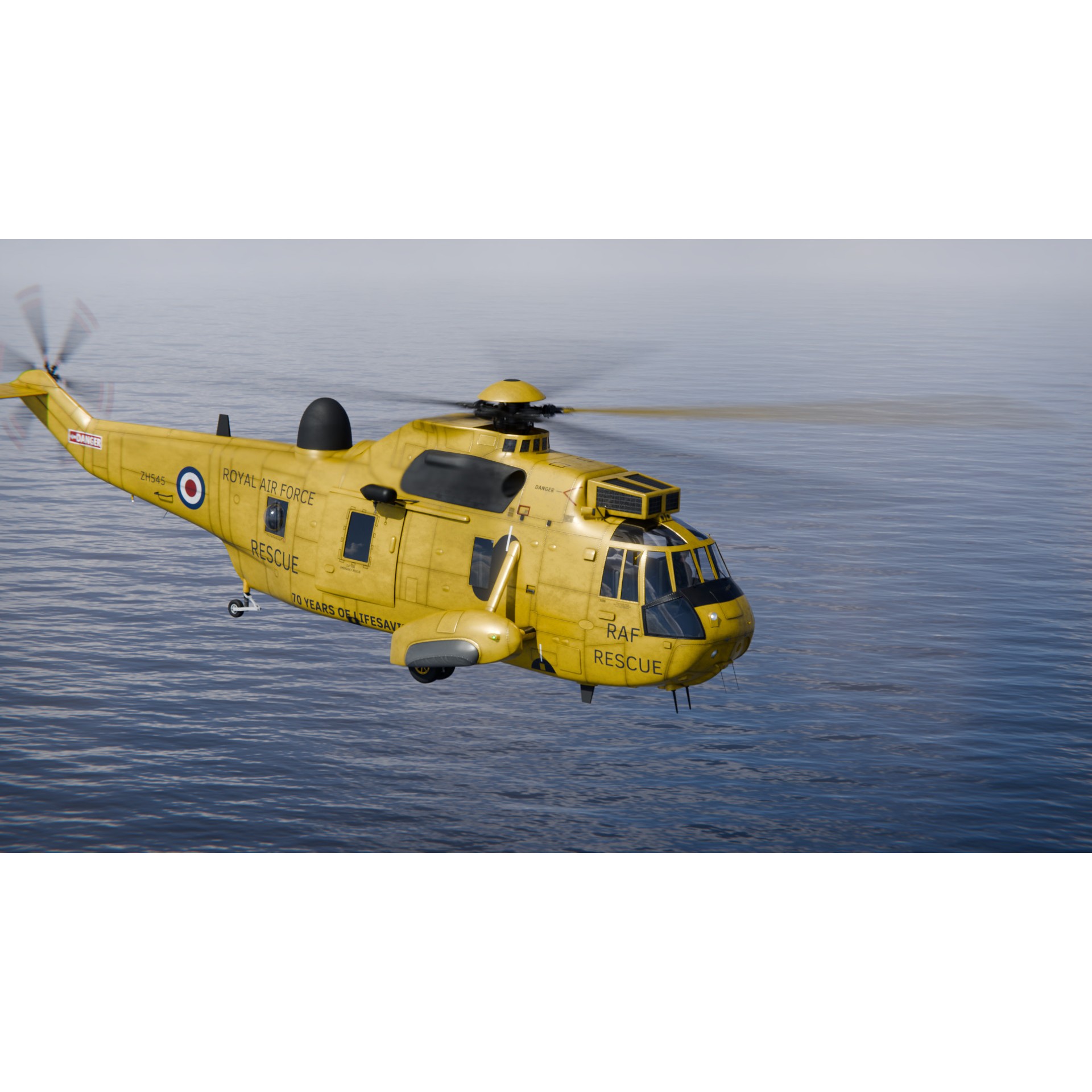 Westland Sea King HAR3 - Rigged Game-Ready 3D Model - View 6