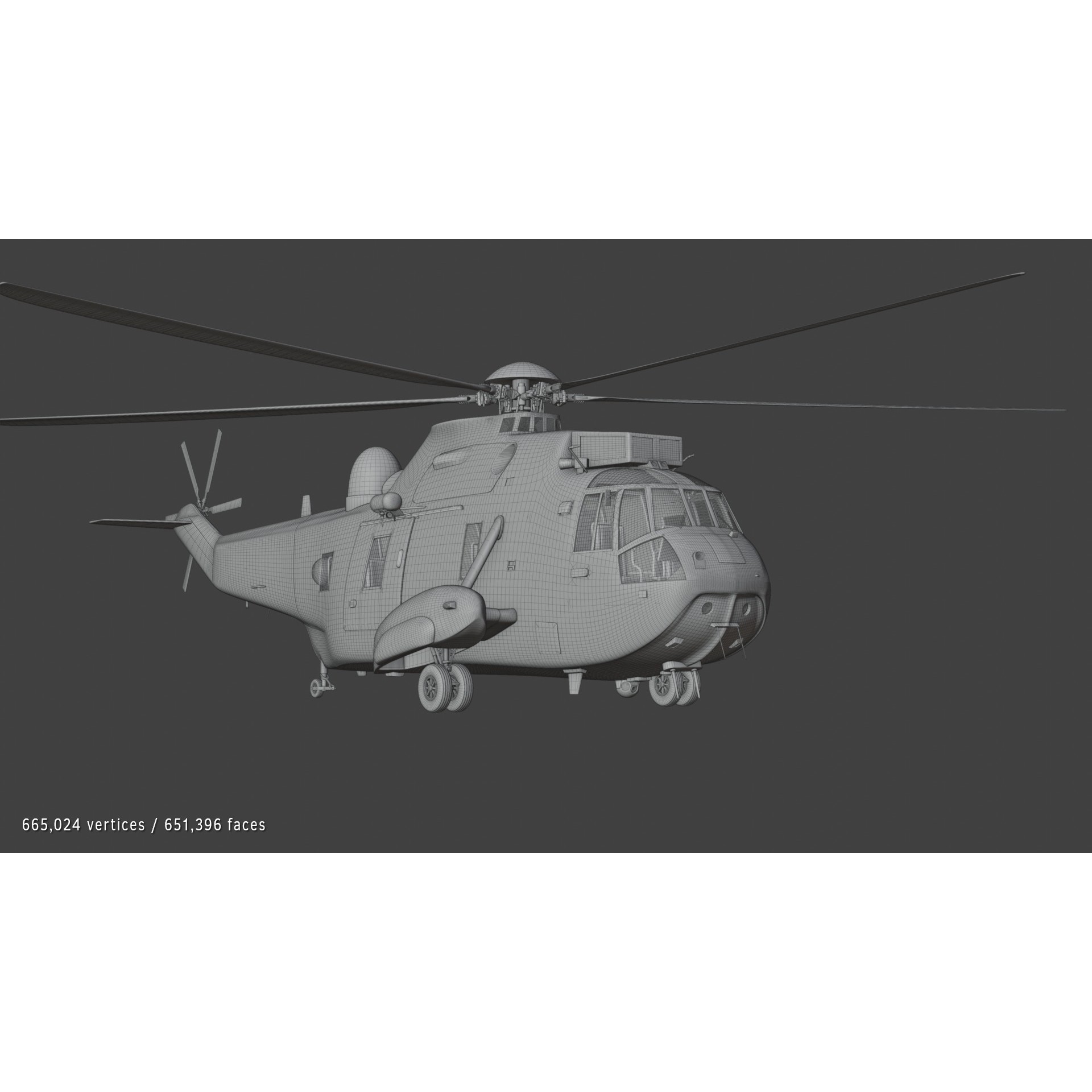 Westland Sea King HAR3 - Rigged Game-Ready 3D Model - View 7