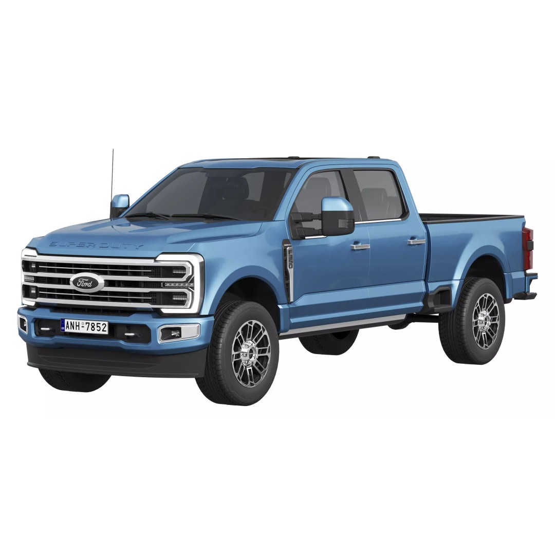 F-350 Super Duty Limited Edition 2024 3D Model – High Poly PBR SUV Asset, FBX - View 2
