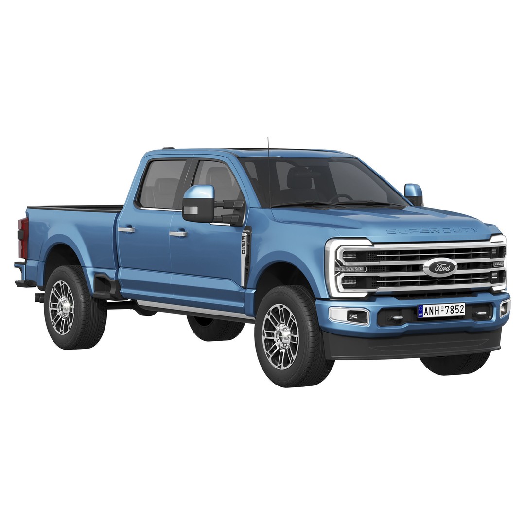 F-350 Super Duty Limited Edition 2024 3D Model – High Poly PBR SUV Asset, FBX - View 3