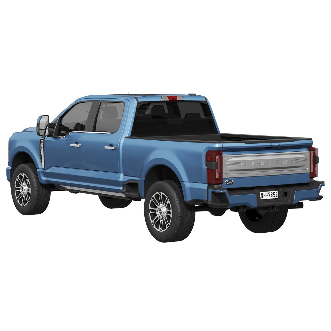 F-350 Super Duty Limited Edition 2024 3D Model – High Poly PBR SUV Asset, FBX - View 4