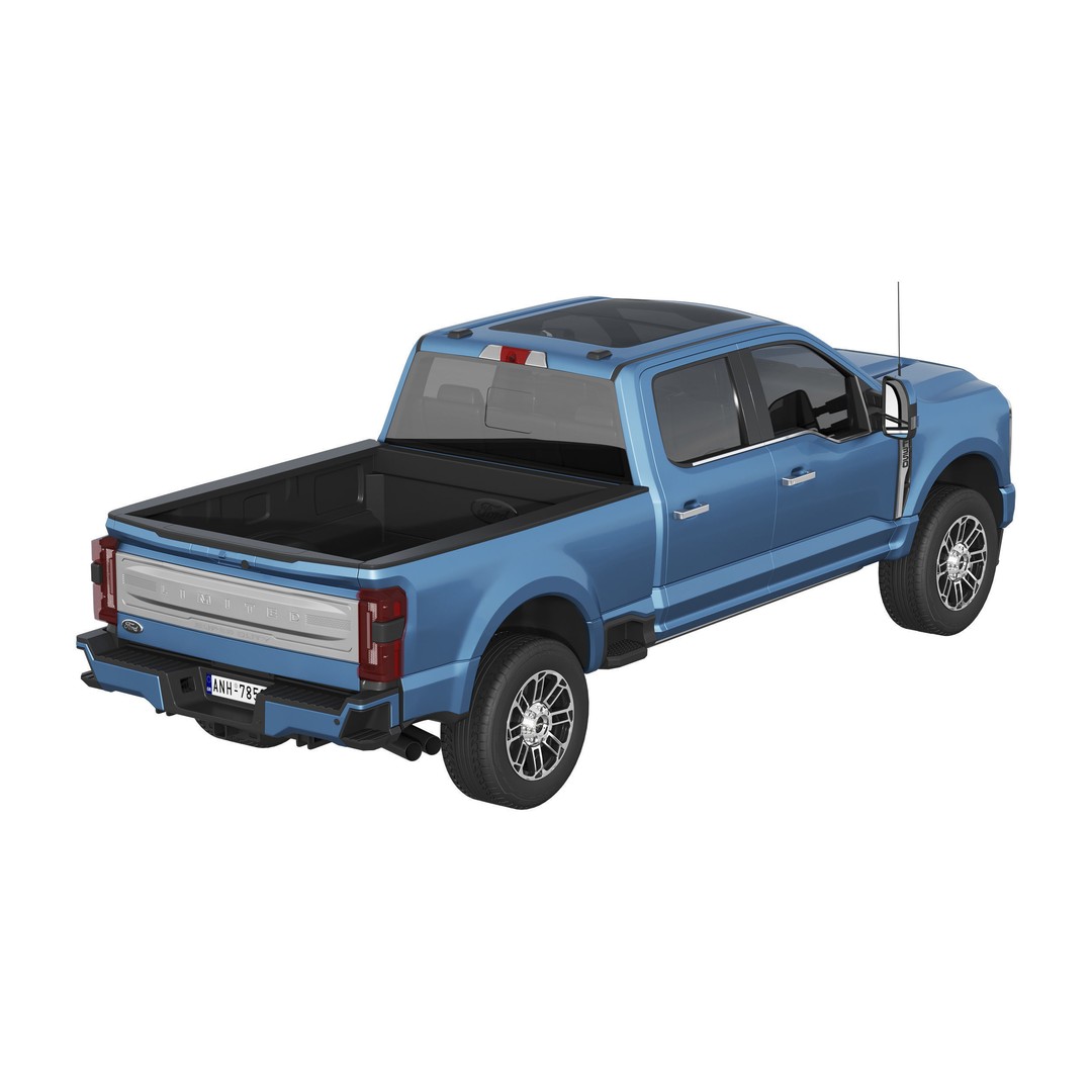 F-350 Super Duty Limited Edition 2024 3D Model – High Poly PBR SUV Asset, FBX - View 6