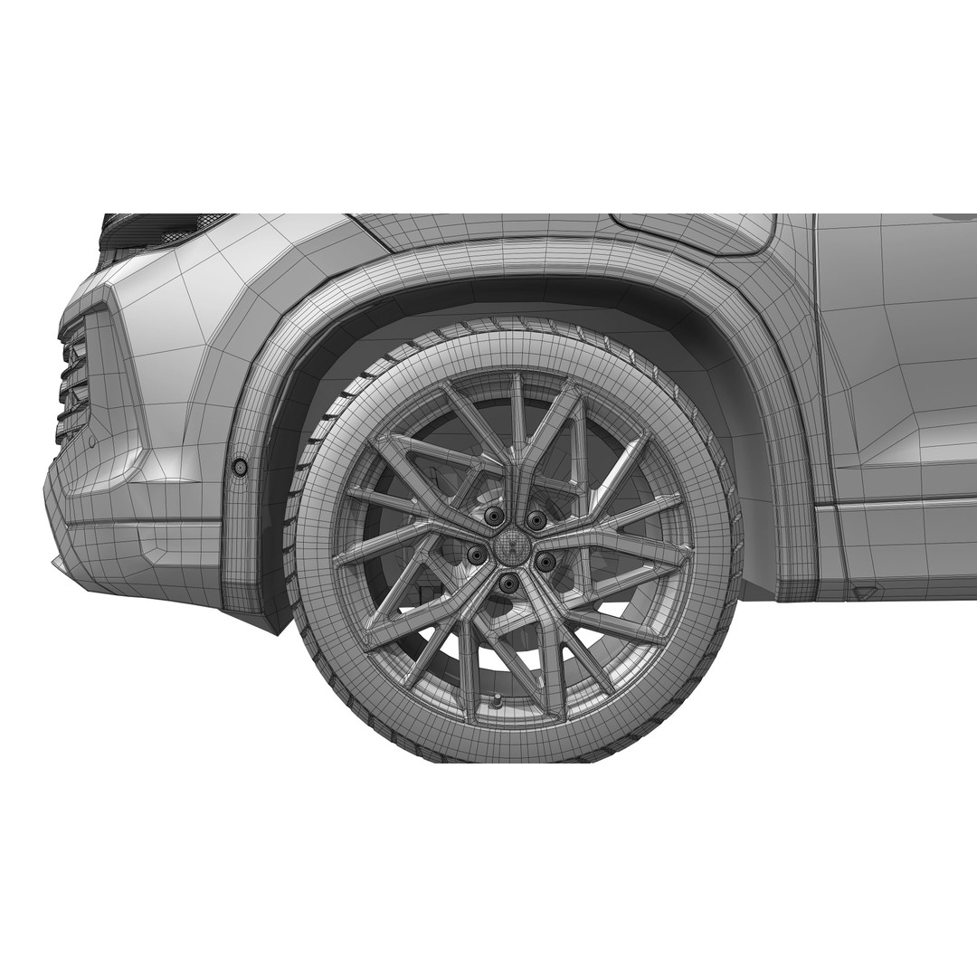 Volkswagen Tayron 2025 3D Model – High Poly SUV Asset, FBX/OBJ