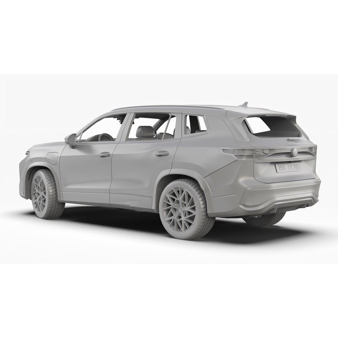 Volkswagen Tayron 2025 3D Model – High Poly SUV Asset, FBX/OBJ - View 12