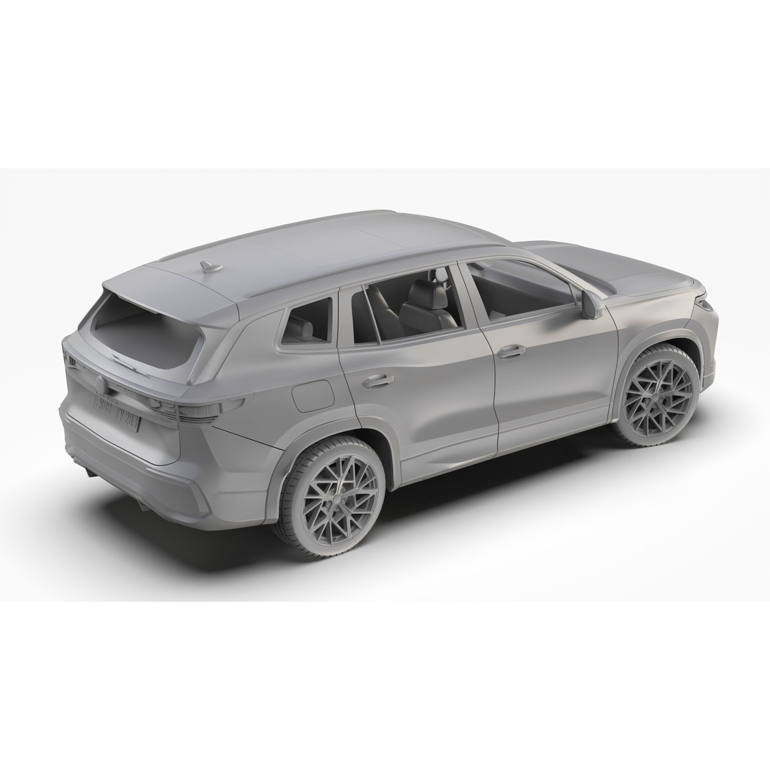 Volkswagen Tayron 2025 3D Model – High Poly SUV Asset, FBX/OBJ - View 13