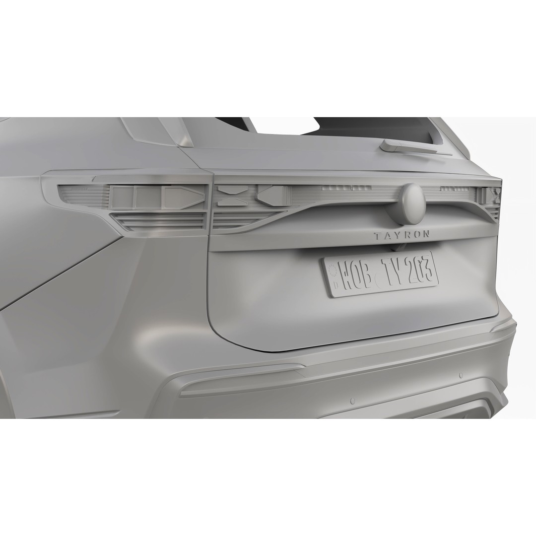 Volkswagen Tayron 2025 3D Model – High Poly SUV Asset, FBX/OBJ - View 18