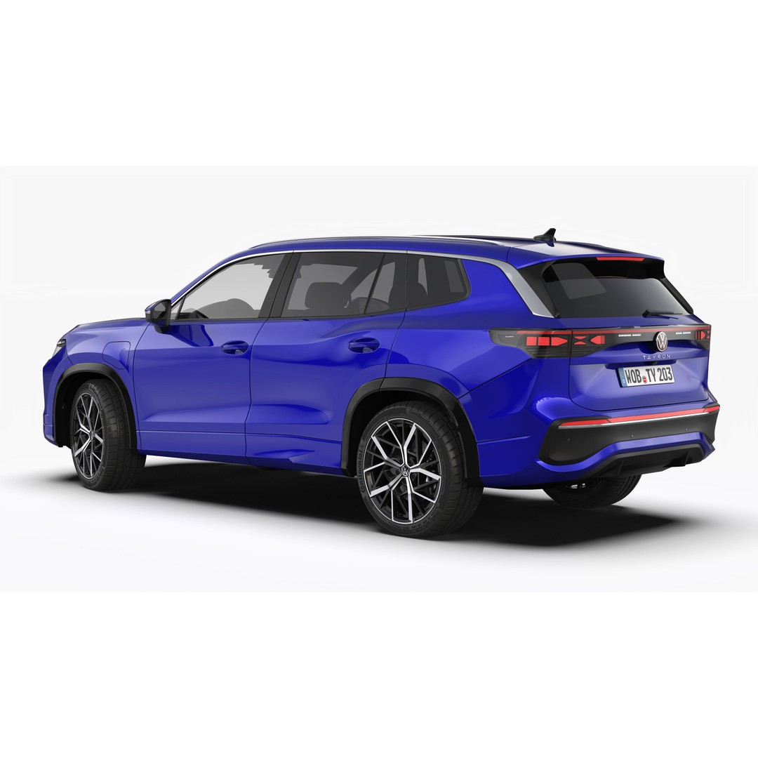 Volkswagen Tayron 2025 3D Model – High Poly SUV Asset, FBX/OBJ - View 3