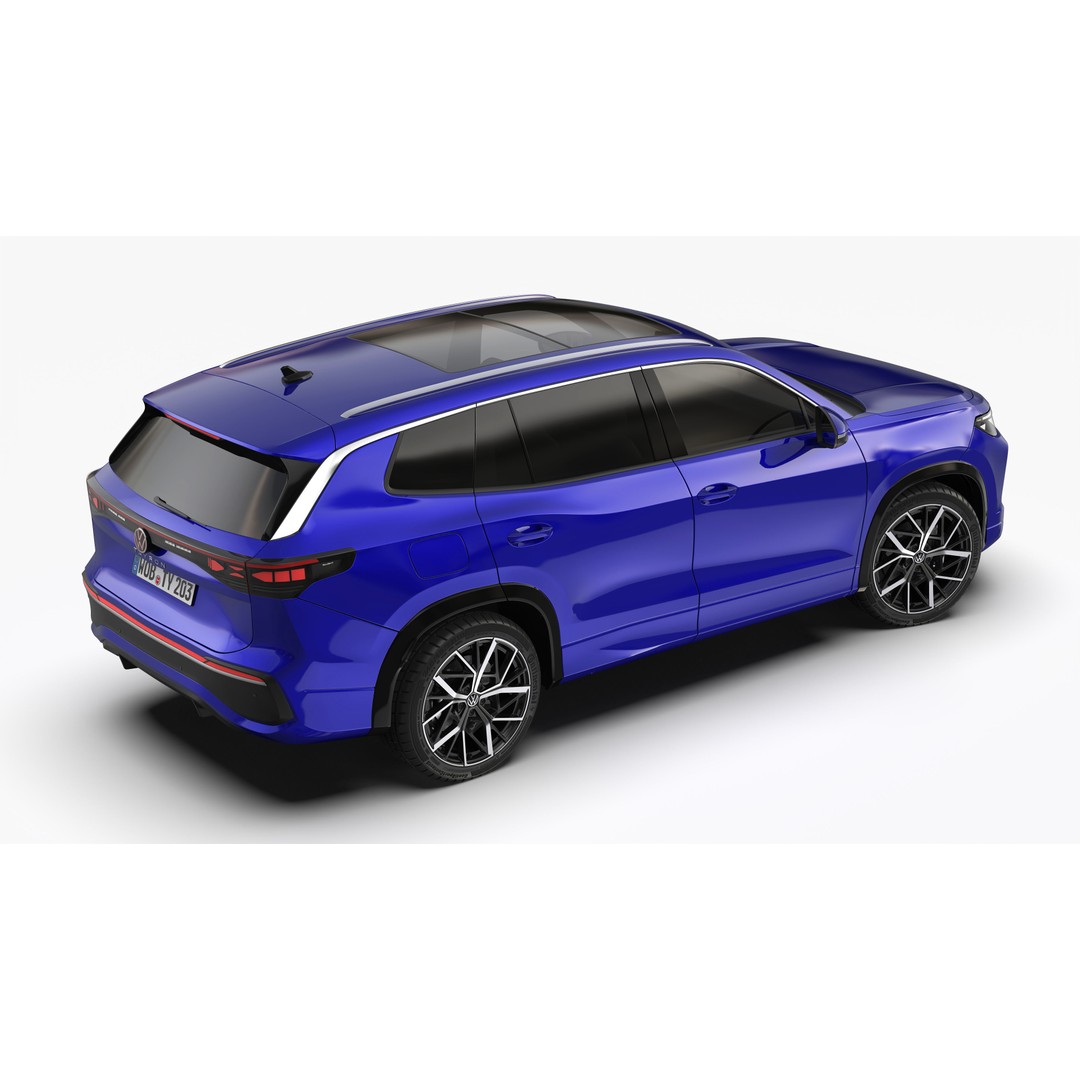 Volkswagen Tayron 2025 3D Model – High Poly SUV Asset, FBX/OBJ - View 4