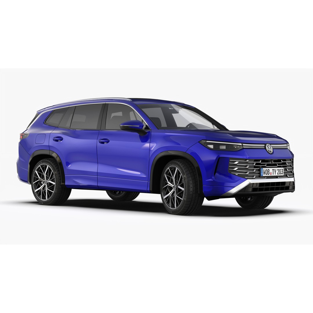 Volkswagen Tayron 2025 3D Model – High Poly SUV Asset, FBX/OBJ - View 5