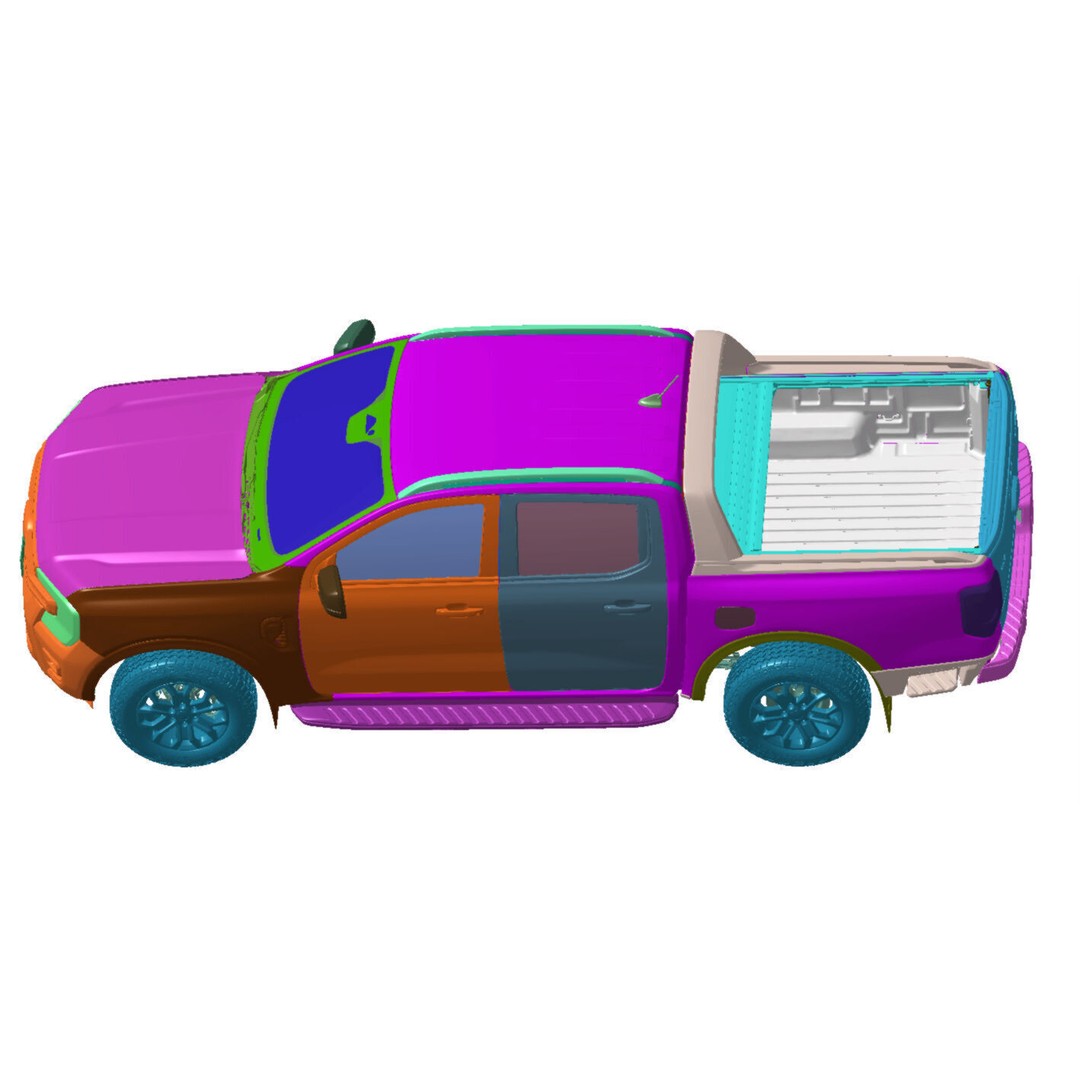 Ranger WILDTRAK 4WD 2024 3D Model – High Detail Scanned Vehicle, STL - View 3