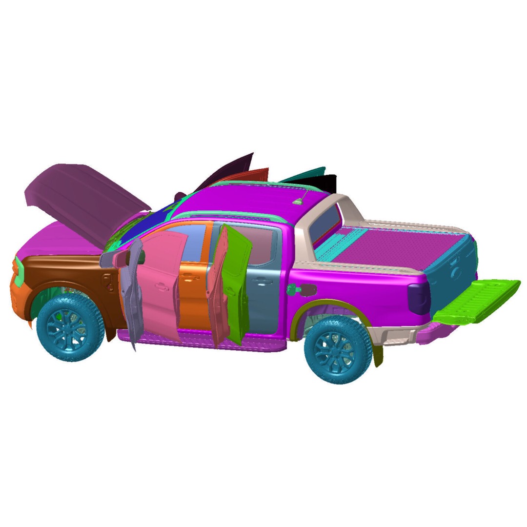 Ranger WILDTRAK 4WD 2024 3D Model – High Detail Scanned Vehicle, STL - View 6