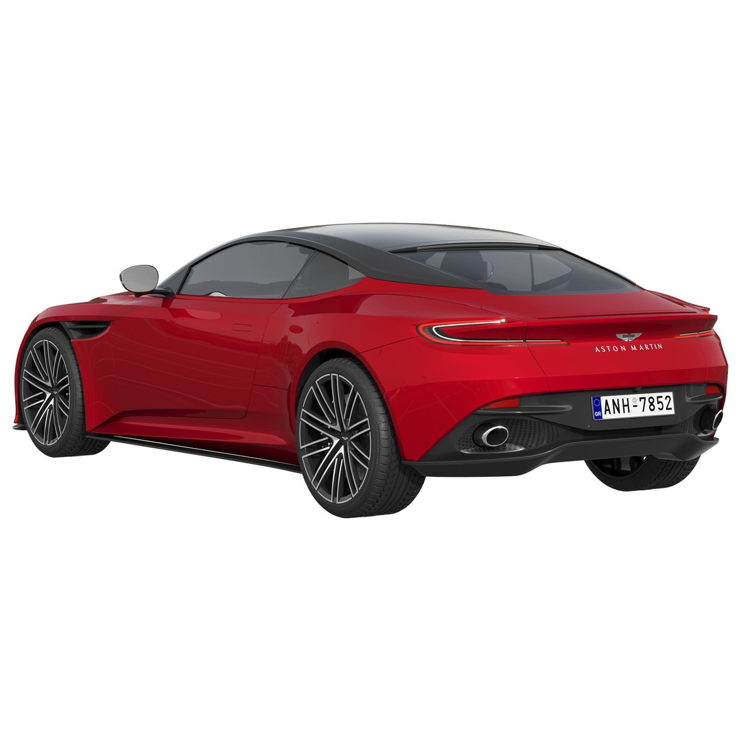Aston Martin DB12 3D Model – High Poly Car Asset, FBX, OBJ - View 4
