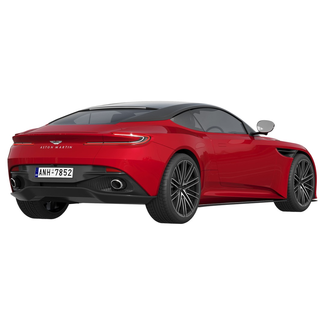 Aston Martin DB12 3D Model – High Poly Car Asset, FBX, OBJ - View 5