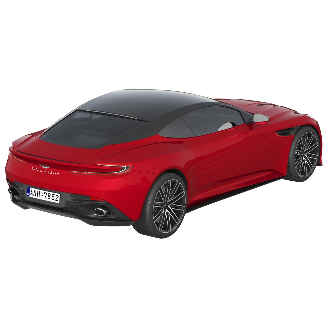 Aston Martin DB12 3D Model – High Poly Car Asset, FBX, OBJ - View 6