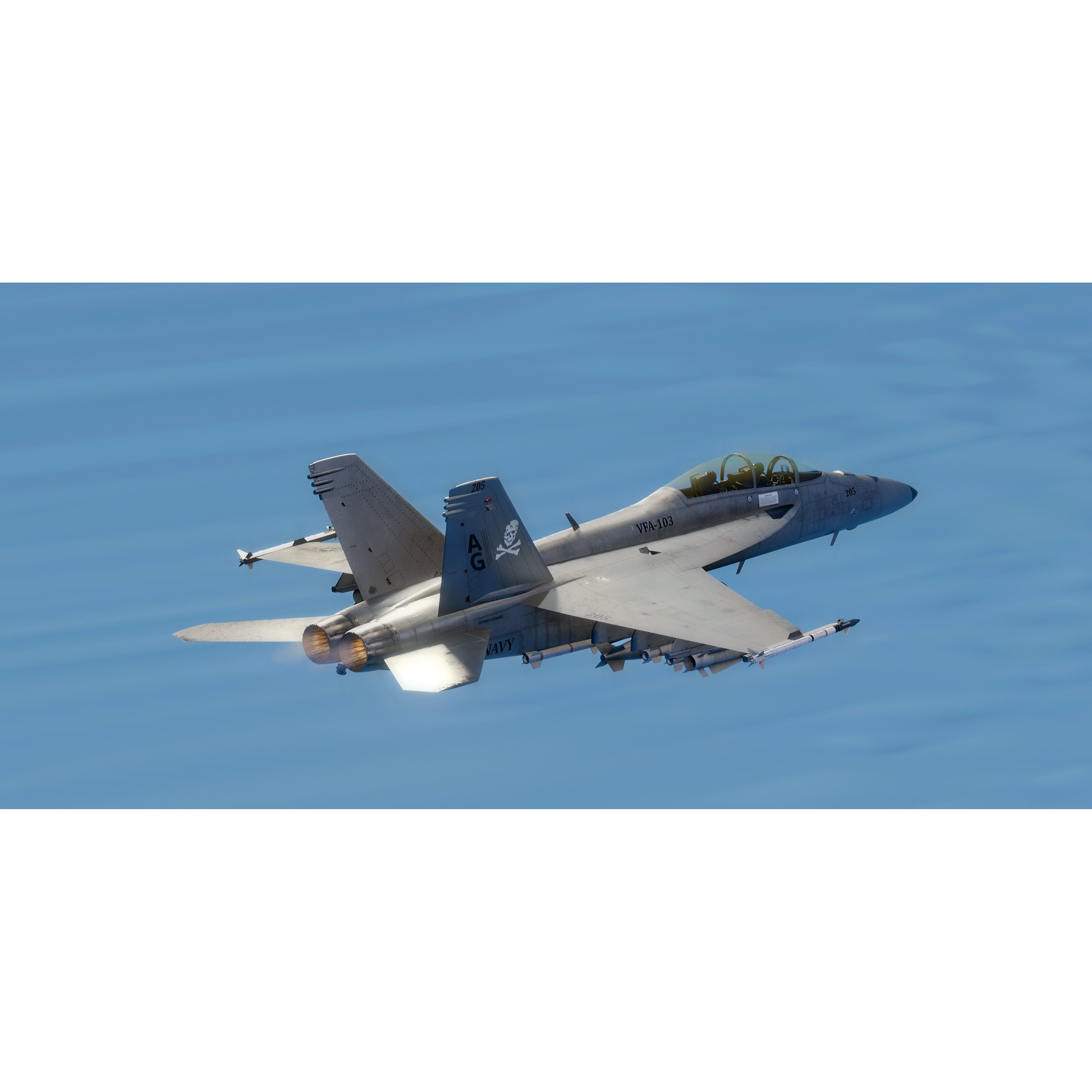 F18F Super Hornet - Low-Poly Game-Ready 3D Model - View 33