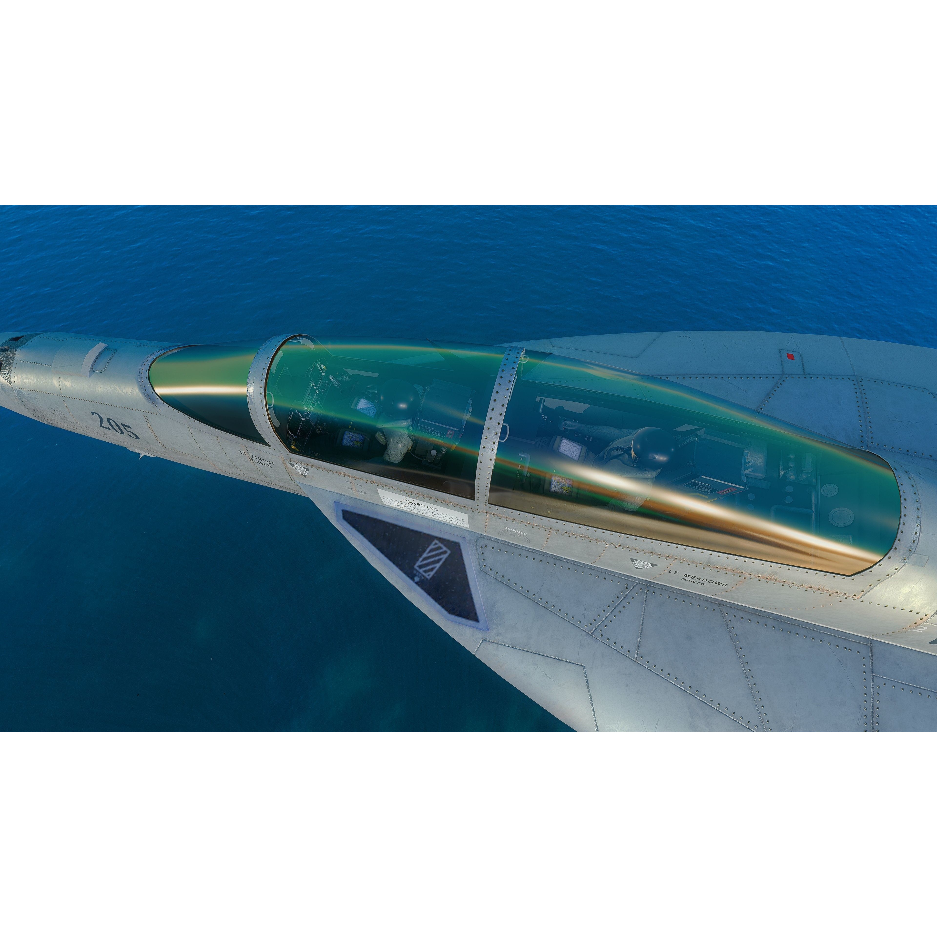 F18F Super Hornet - Low-Poly Game-Ready 3D Model - View 40