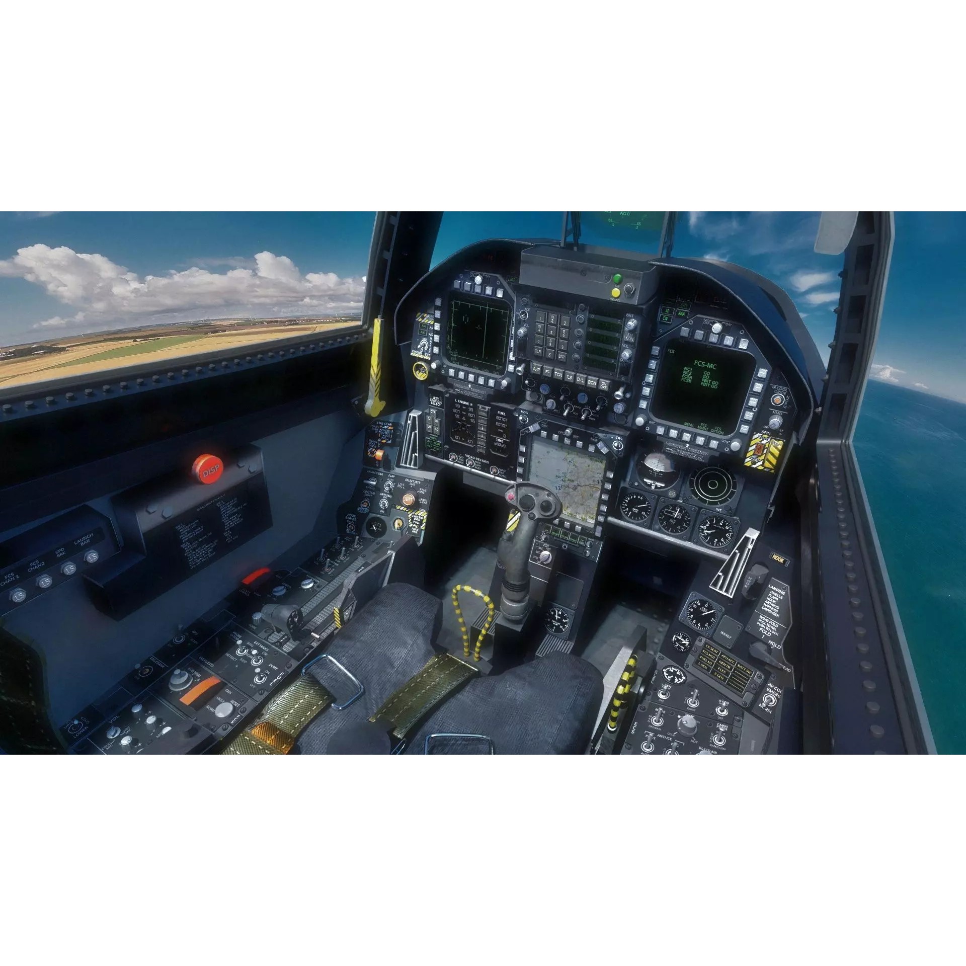 F18F Super Hornet - Low-Poly Game-Ready 3D Model - View 44