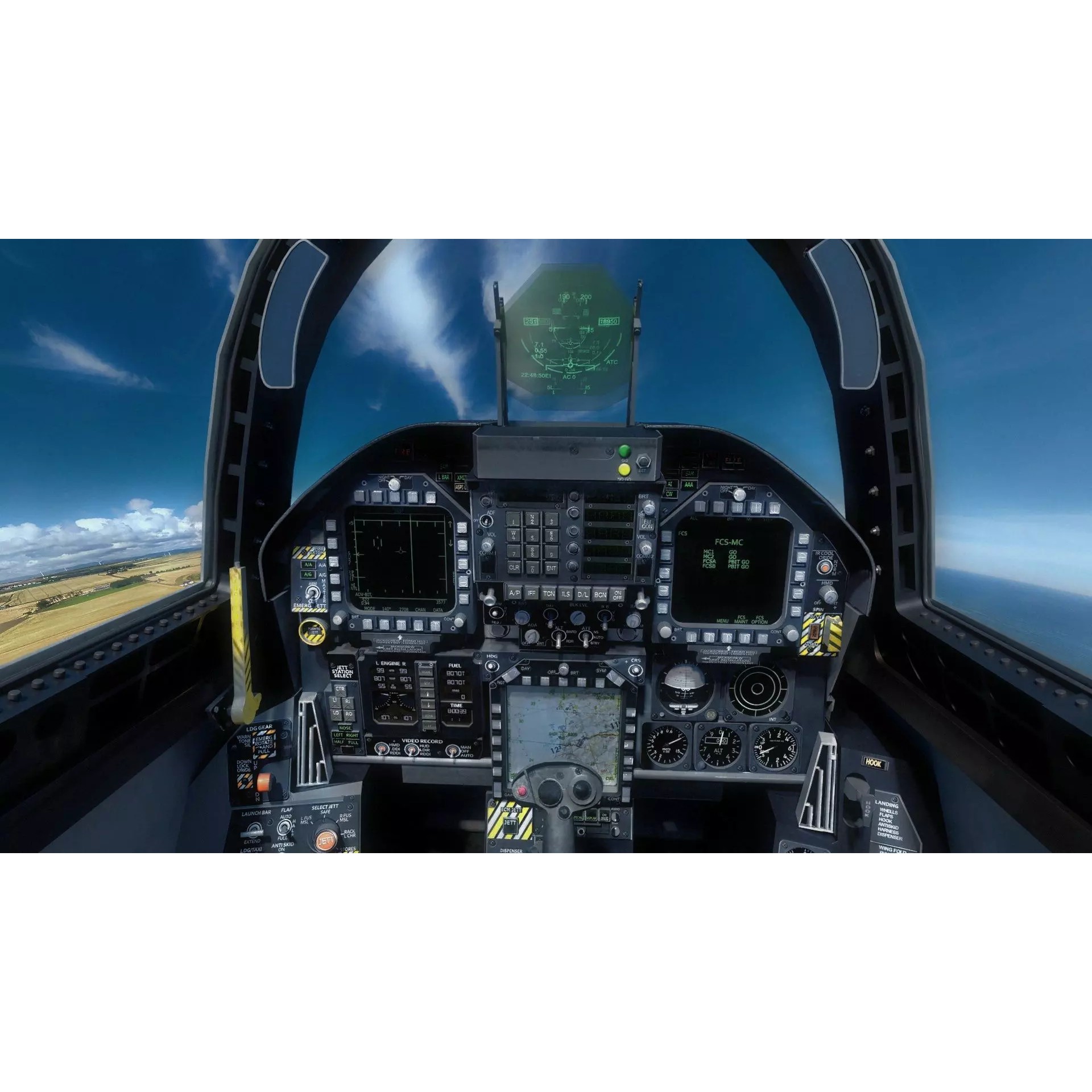 F18F Super Hornet - Low-Poly Game-Ready 3D Model - View 45