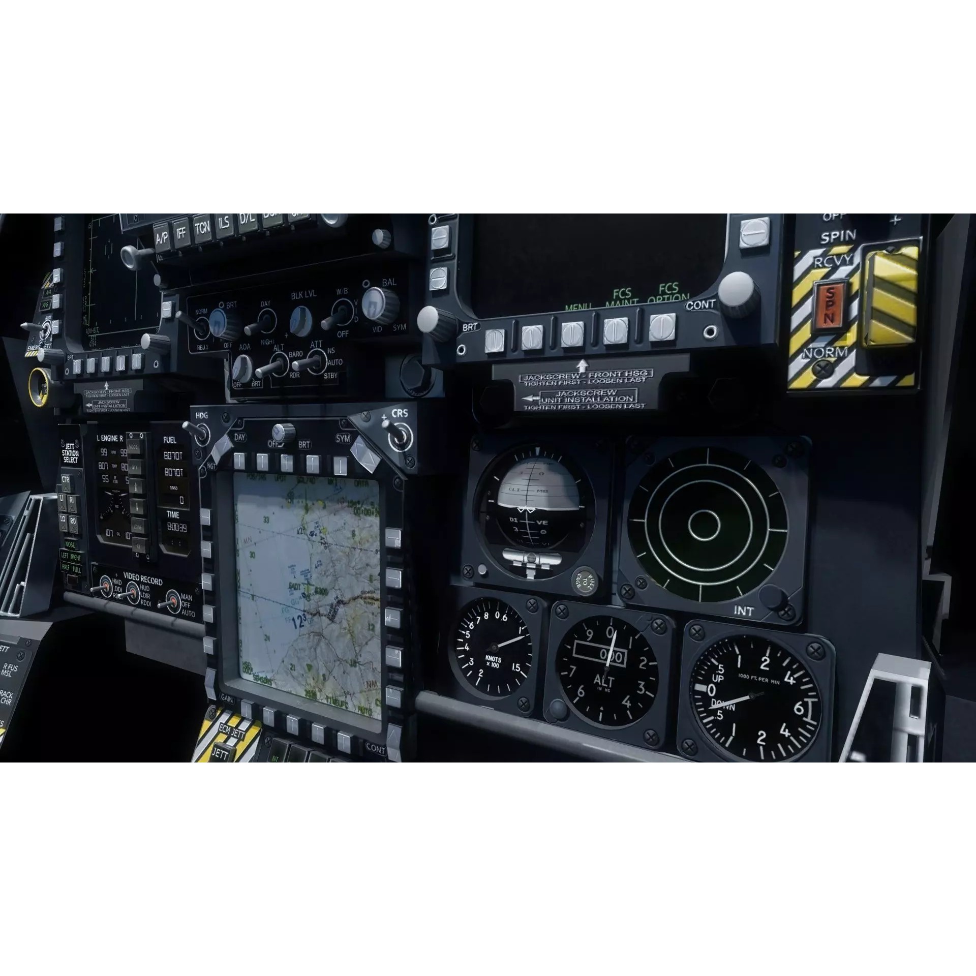 F18F Super Hornet - Low-Poly Game-Ready 3D Model - View 48