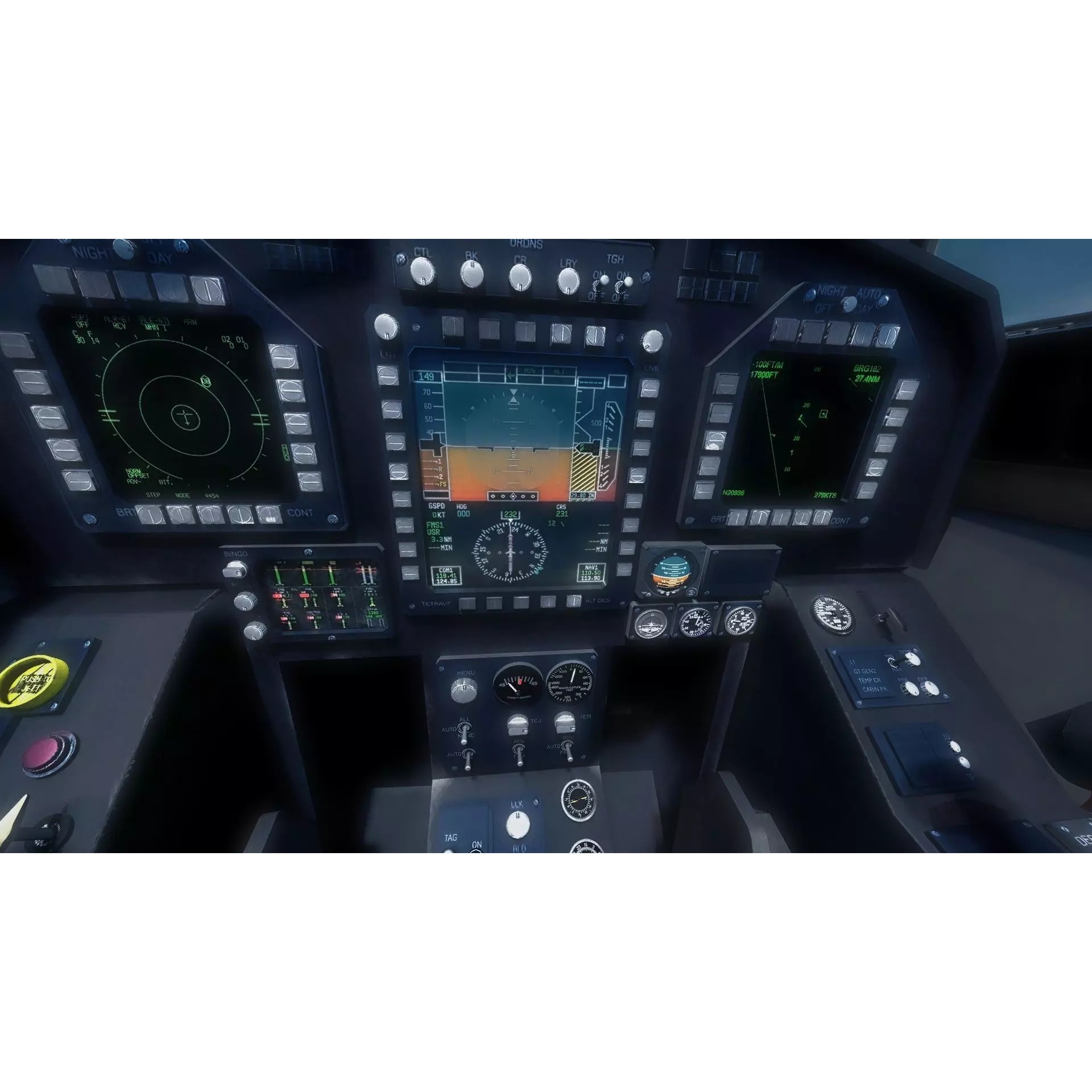 F18F Super Hornet - Low-Poly Game-Ready 3D Model - View 52