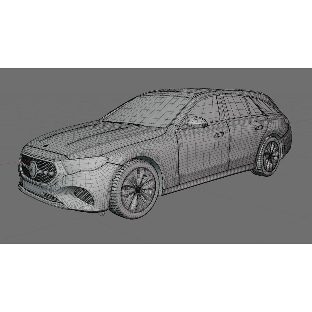 Mercedes-Benz E-Class Estate 2024 3D Model – High Poly Realistic Car Asset, FBX, Blender - View 21