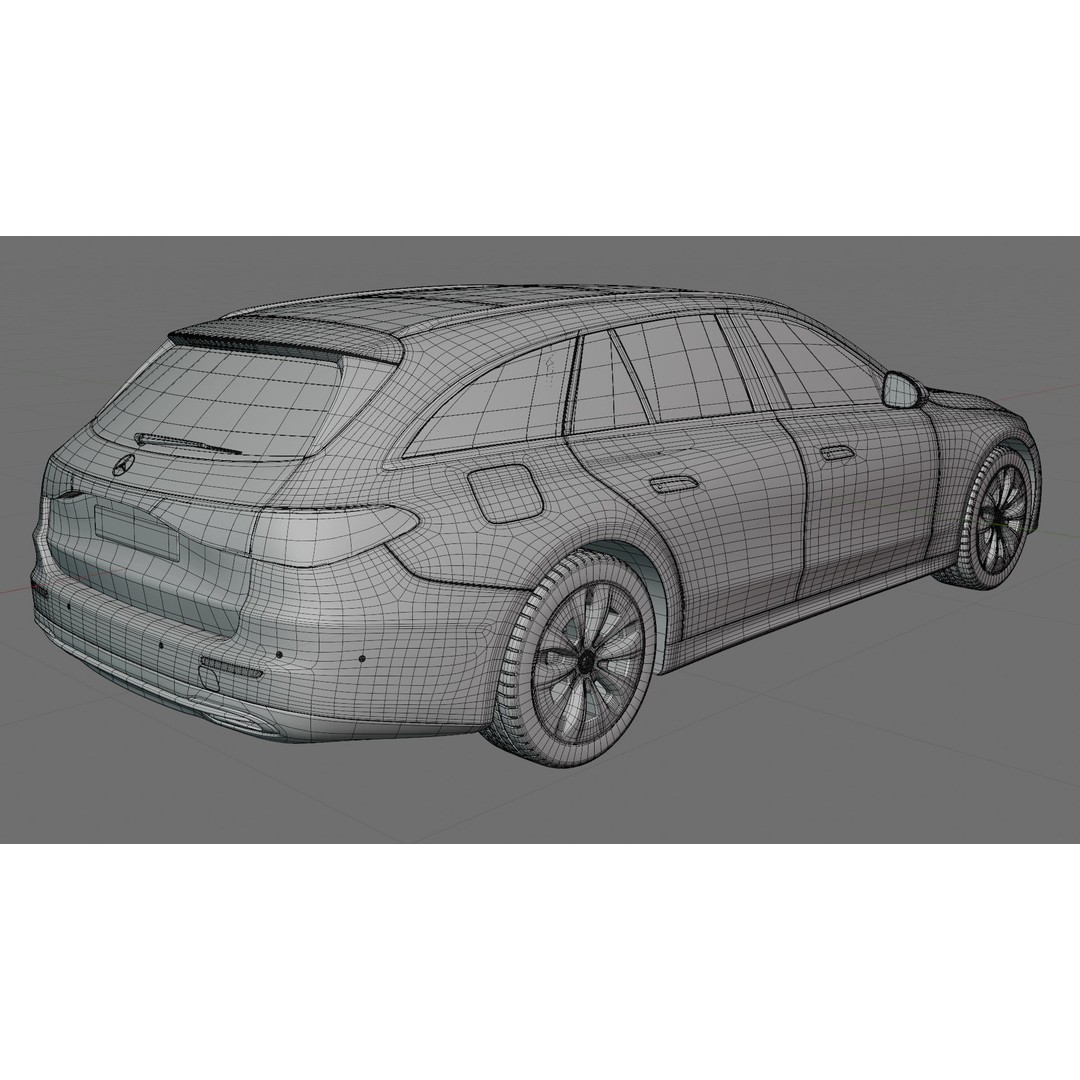 Mercedes-Benz E-Class Estate 2024 3D Model – High Poly Realistic Car Asset, FBX, Blender - View 22