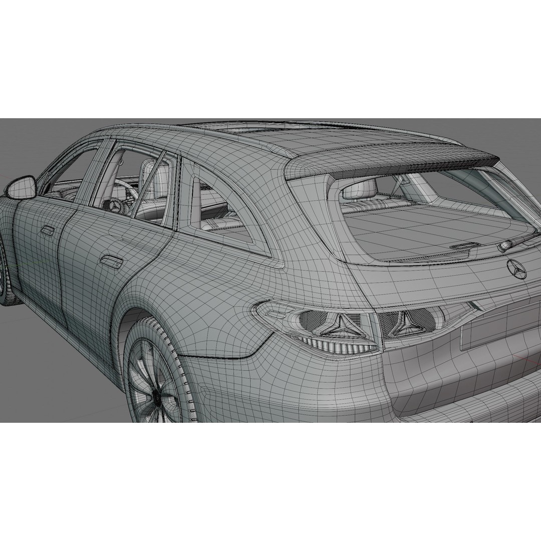 Mercedes-Benz E-Class Estate 2024 3D Model – High Poly Realistic Car Asset, FBX, Blender - View 24