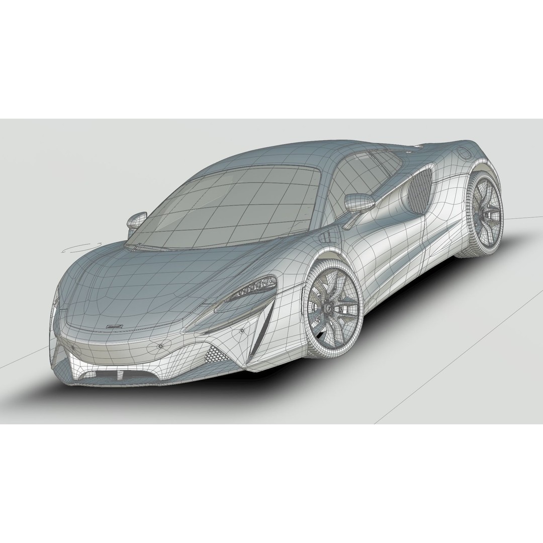 McLaren Artura 2022 3D Model – Detailed Luxury Car, Blender & FBX - View 11