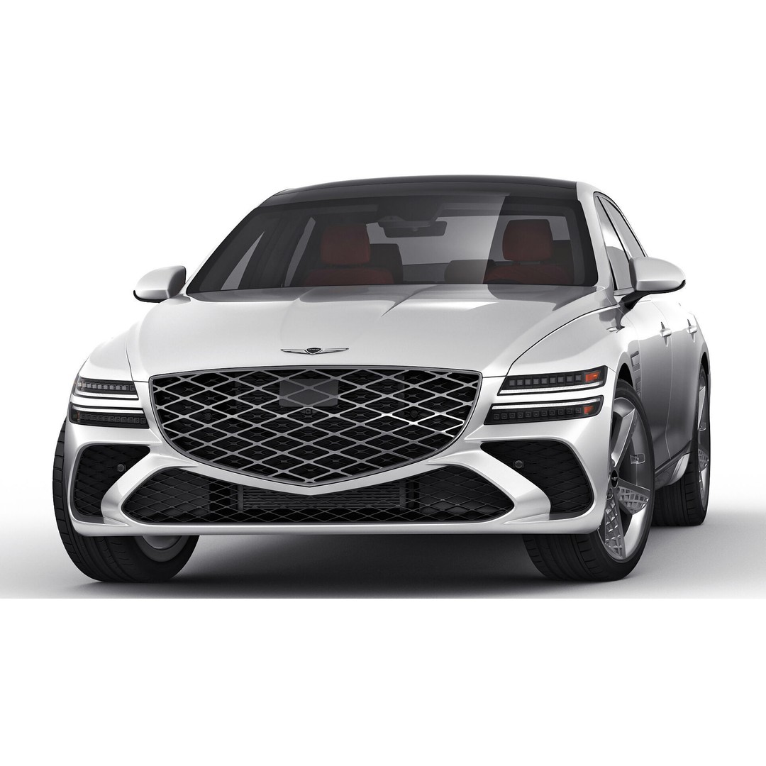 Genesis G80 Sport 2025 3D Model – Detailed Luxury Sedan, FBX, OBJ, Blender - View 17