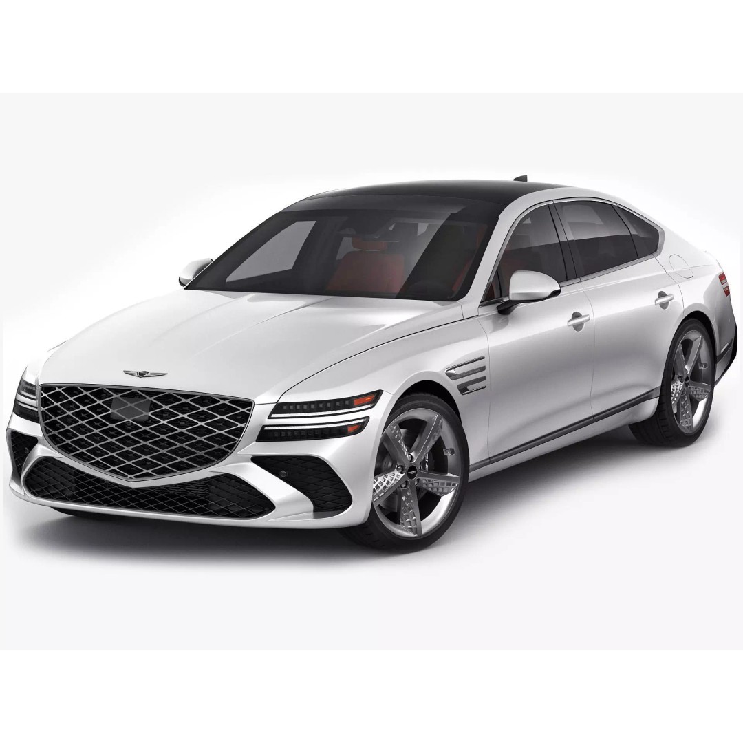 Genesis G80 Sport 2025 3D Model – Detailed Luxury Sedan, FBX, OBJ, Blender - View 2