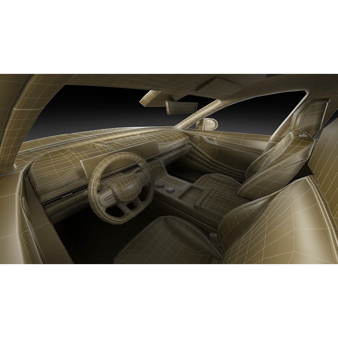 Genesis G80 Sport 2025 3D Model – Detailed Luxury Sedan, FBX, OBJ, Blender - View 28