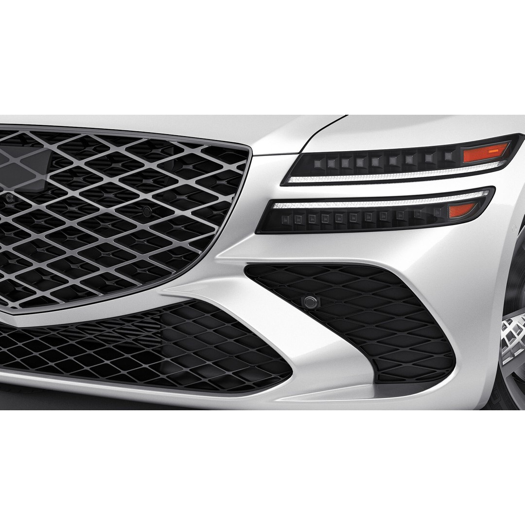 Genesis G80 Sport 2025 3D Model – Detailed Luxury Sedan, FBX, OBJ, Blender - View 8