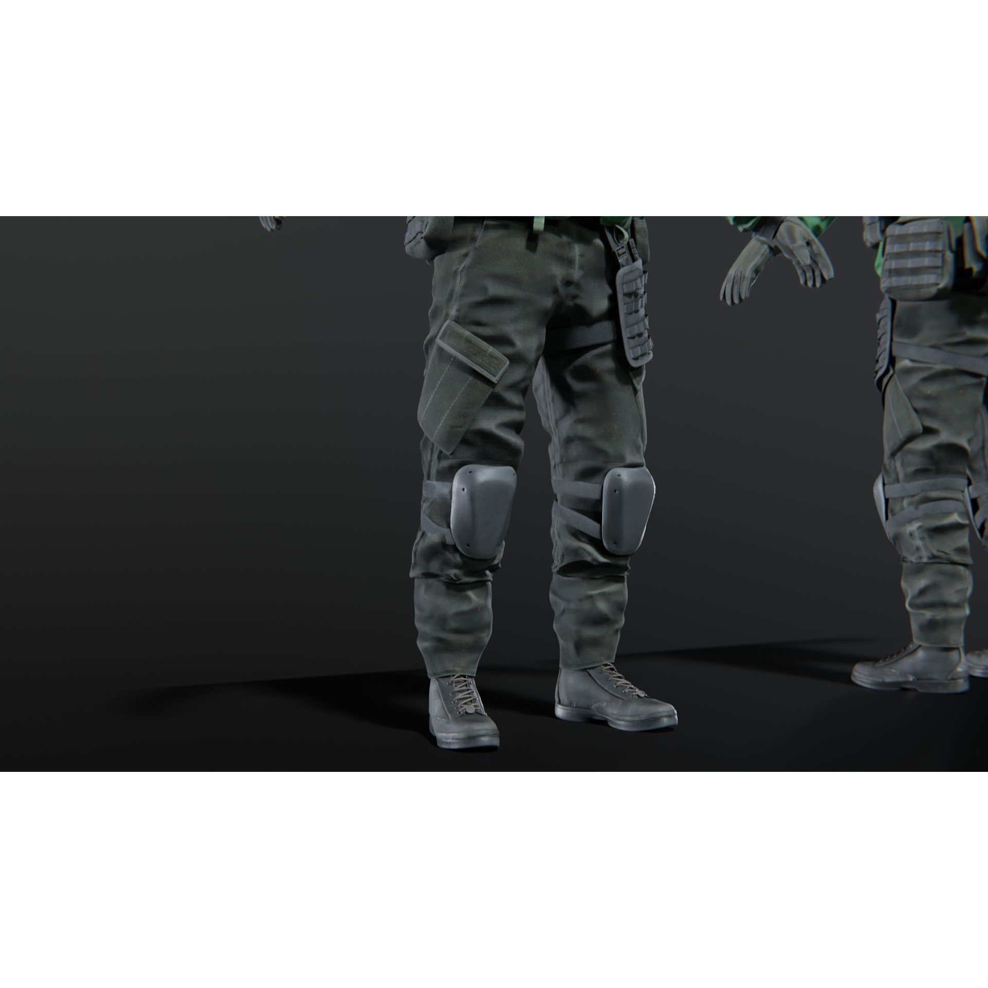 Soldier Flight Deck Crew - Rigged Game-Ready 3D Model - View 12