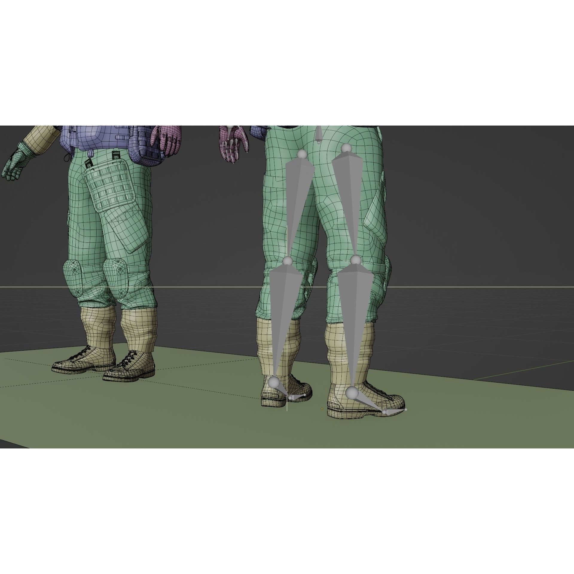 Soldier Flight Deck Crew - Rigged Game-Ready 3D Model - View 23